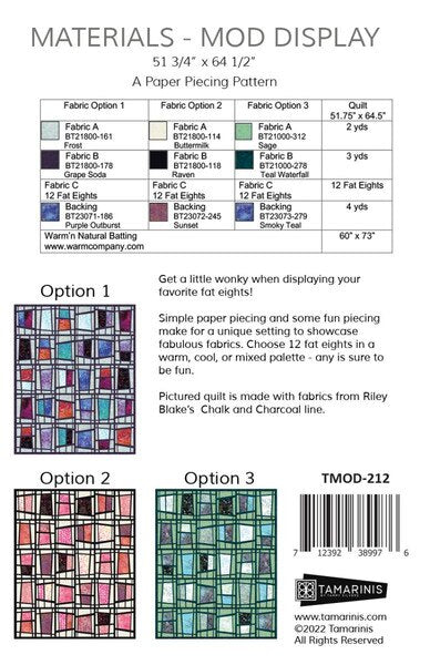 The Mod Display Quilt Pattern by Tammy Silvers : Riley Blake