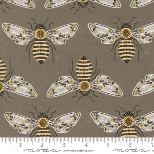 Bee Garden | Metallic Slate 48411 20M | by Gingiber | for Moda