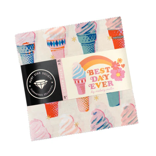 Best Day Ever Mini Charm Pack : by Melody Miller for Ruby Star Society