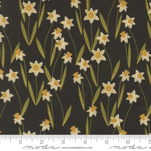 Bee Garden | Metallic Black 48413 21M | by Gingiber | for Moda