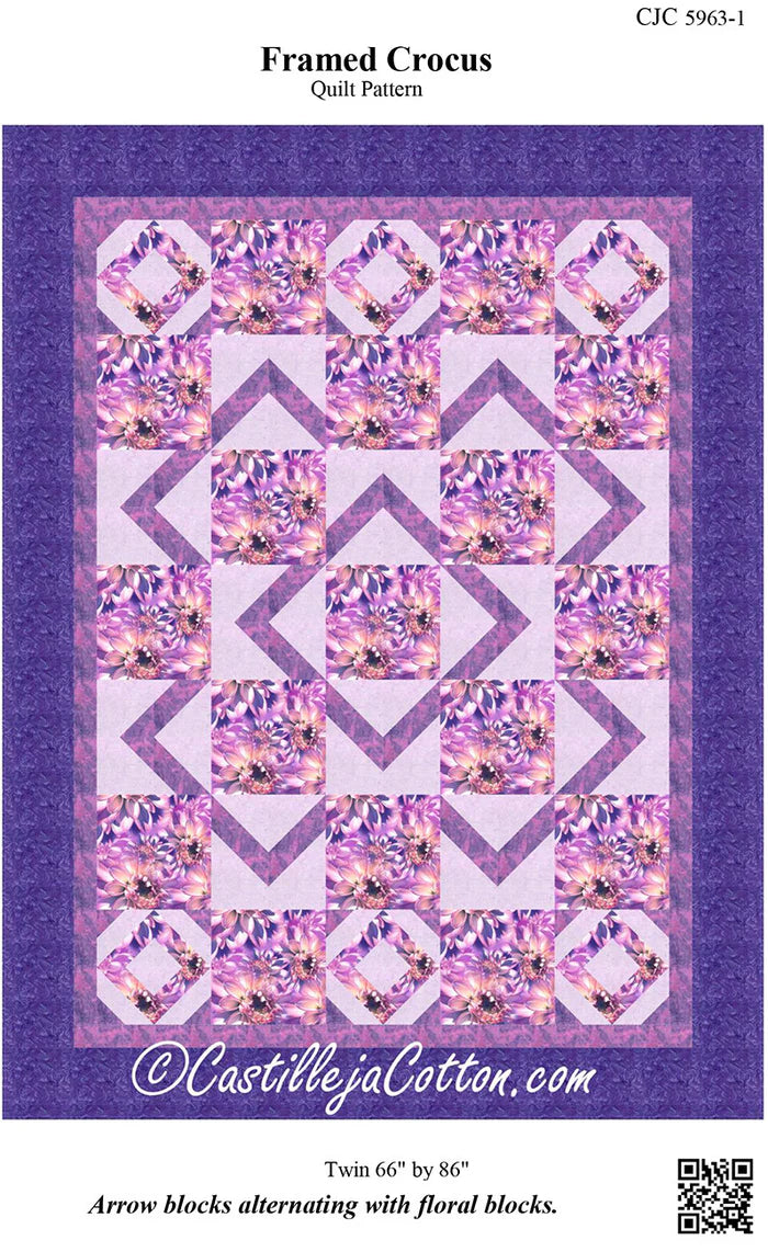 Framed Crocus Quilt Pattern CJC-59631 - Paper Pattern