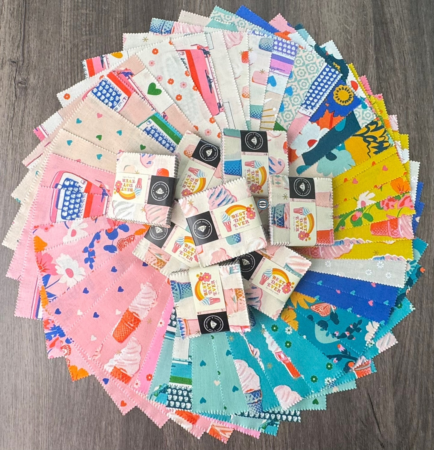 Best Day Ever Mini Charm Pack : by Melody Miller for Ruby Star Society