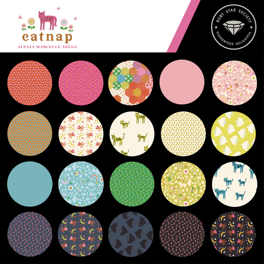 Catnap | 27pc Fat Quarter Bundle | Factory Cut | by Alexia Marcelle Abegg for Ruby Star Society