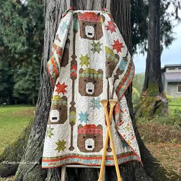 Paddling Bears Quilt Pattern by Coach House Designs for Moda