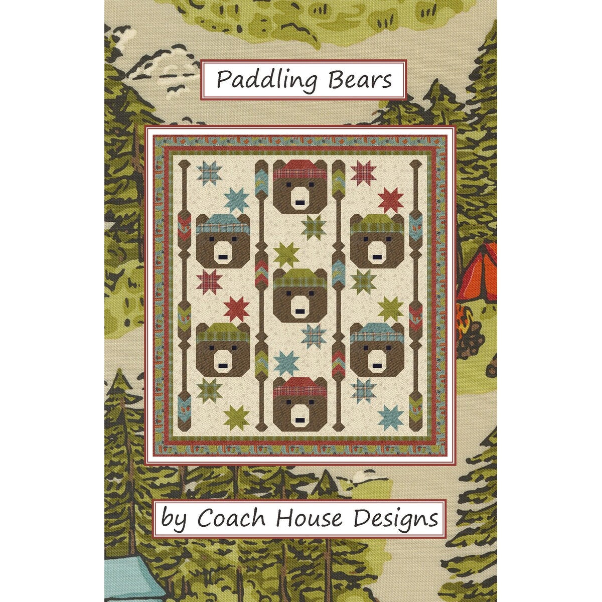 Paddling Bears Quilt Pattern by Coach House Designs for Moda
