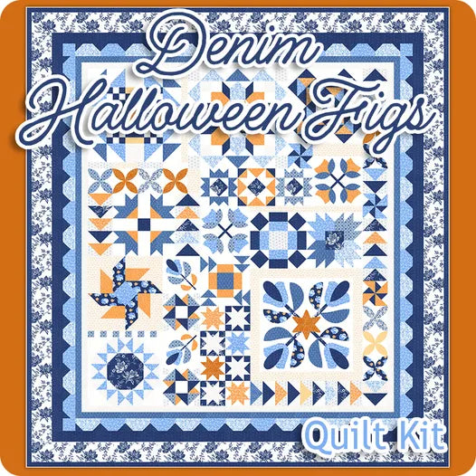 Denim Halloween Figs Boxed Kit | Denim & Daisies Kit KIT35380 for Moda