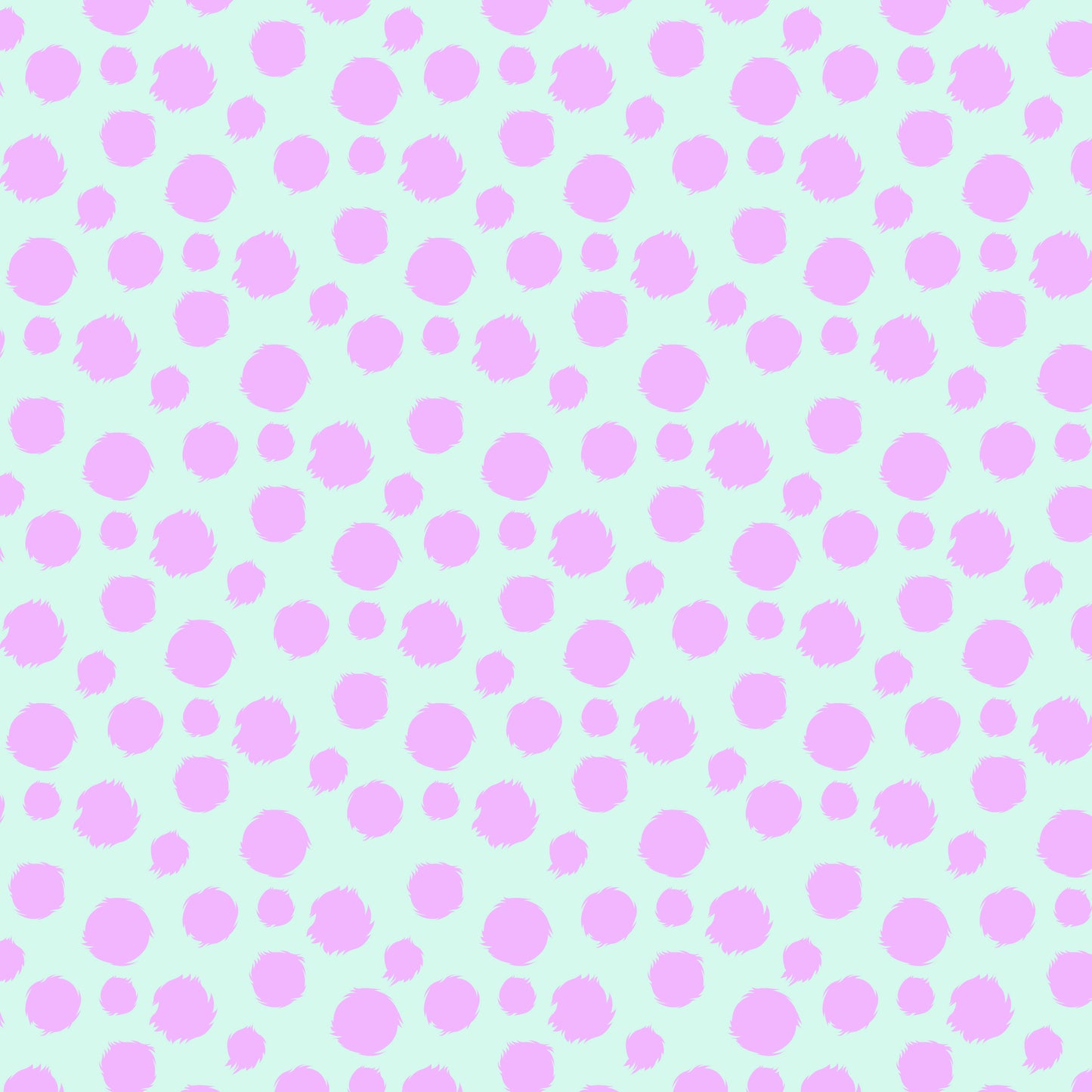 Tabby Road Déjà Vu | TECHNOMINT Fur Ball | Tula Pink - For Free Spirit Fabrics