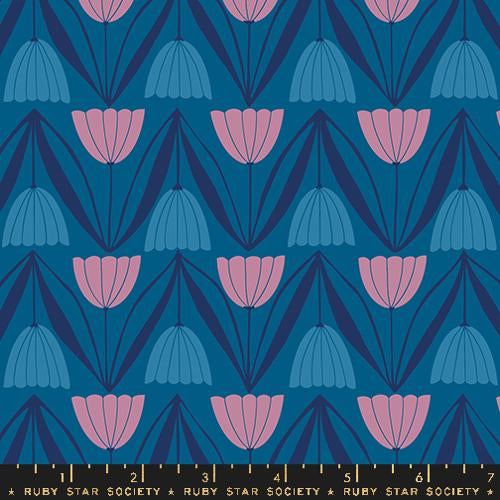 Endpaper Blue Raspberry : by Jen Hewett : for Ruby Star Society