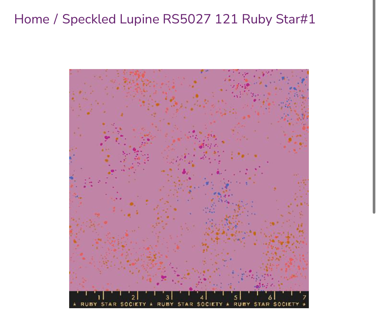 Speckled Lupine by Rashida for Ruby Star Society
