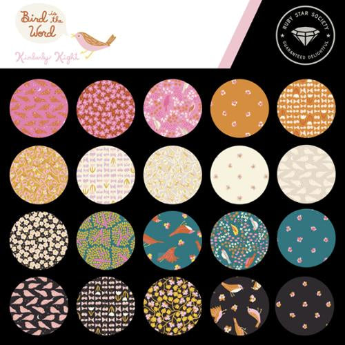 Pre-Order - Bird is the Word : SHOP CUT 26 piece One Yard Bundle : Kimberly Kight : for Ruby Star Society