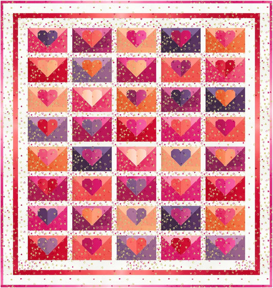 Love Letters | I Heart Ombre Metallic Kit KIT10875 Moda