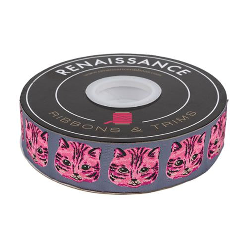 Meow Meow 1 1/2" 
| Renaissance Ribbons | for Ruby Star Society