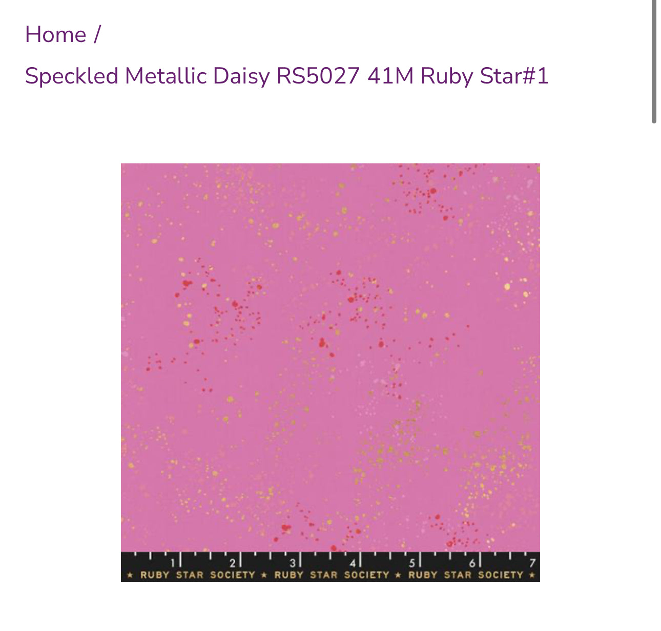 Speckled Metallic Daisy by Rashida for Ruby Star Society