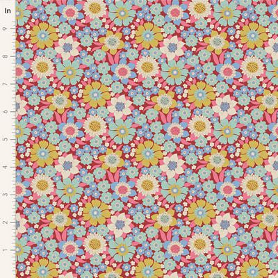 Wallflower | Lauren Burgundy | by Tilda | *Arrives June 1, 2025 | TIL100602-V15
