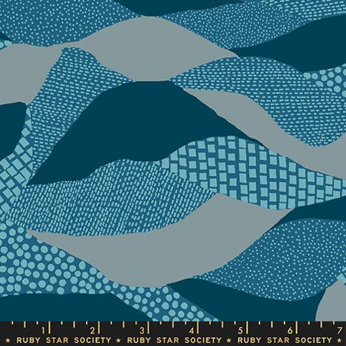 Reimagined Landscapes | Teal RS6053 16 | by Jen Hewett | Ruby Star Society
