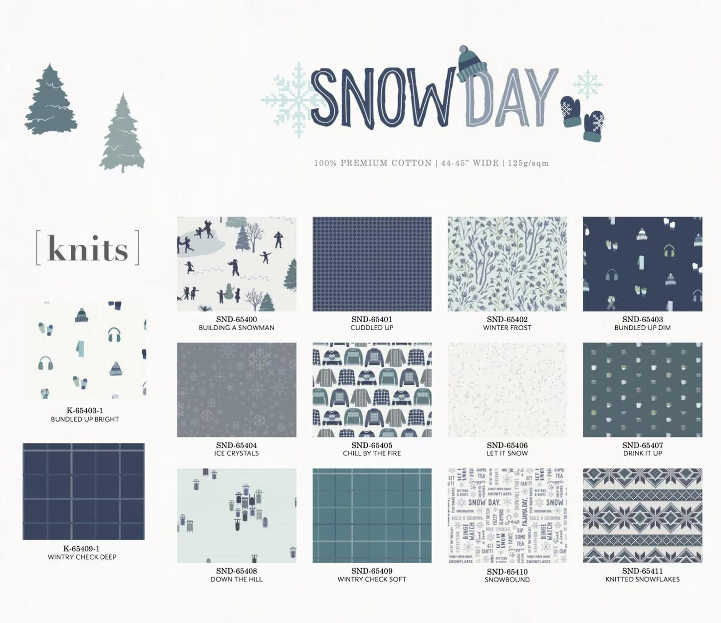 Snow Day 10" Fabric Wonders by Mister Domestic : for AGF