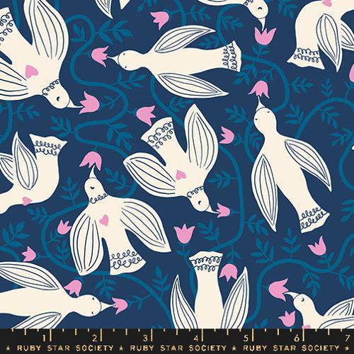 Endpaper Bluebell : by Jen Hewett : for Ruby Star Society